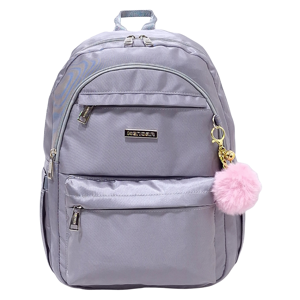 MOCHILA MODELO ALONDRA KENGAR - PLOMO PLATA - 2