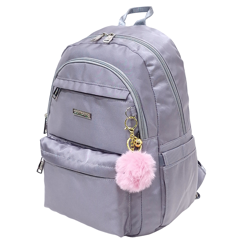 MOCHILA MODELO ALONDRA KENGAR - PLOMO PLATA - 3