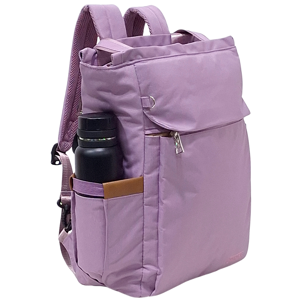 BOLSO MOCHILA VIAJERA MODELO RENATA - ACEITUNA - 1