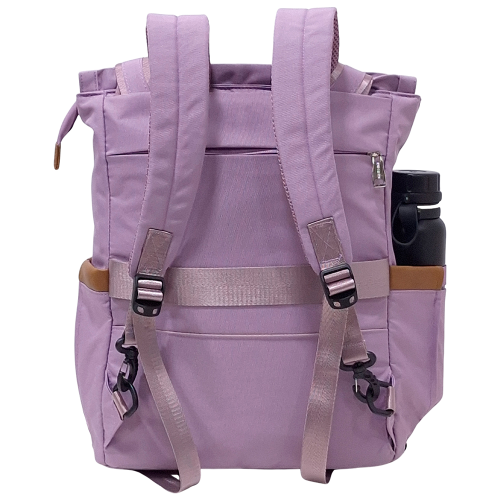 BOLSO MOCHILA VIAJERA MODELO RENATA - ACEITUNA - 5