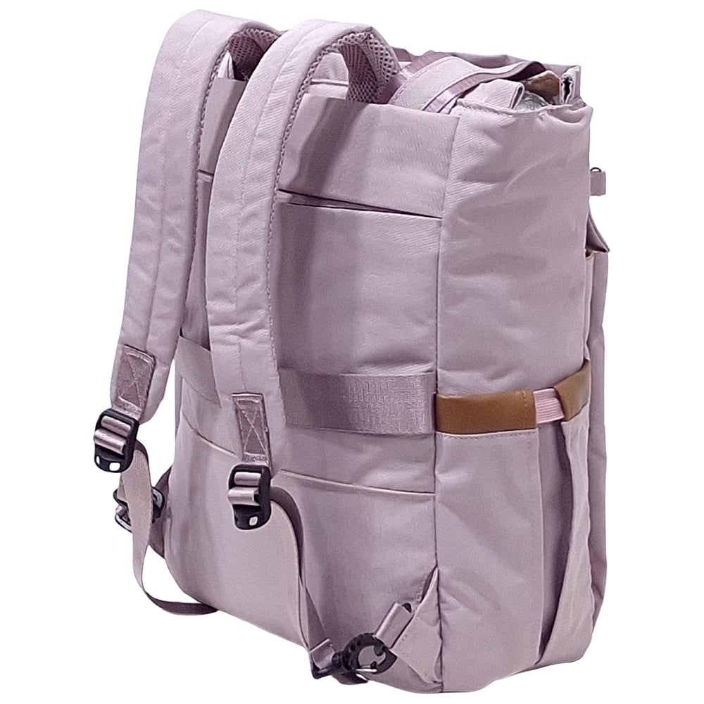 BOLSO MOCHILA VIAJERA MODELO RENATA - ACEITUNA PASTEL - 4