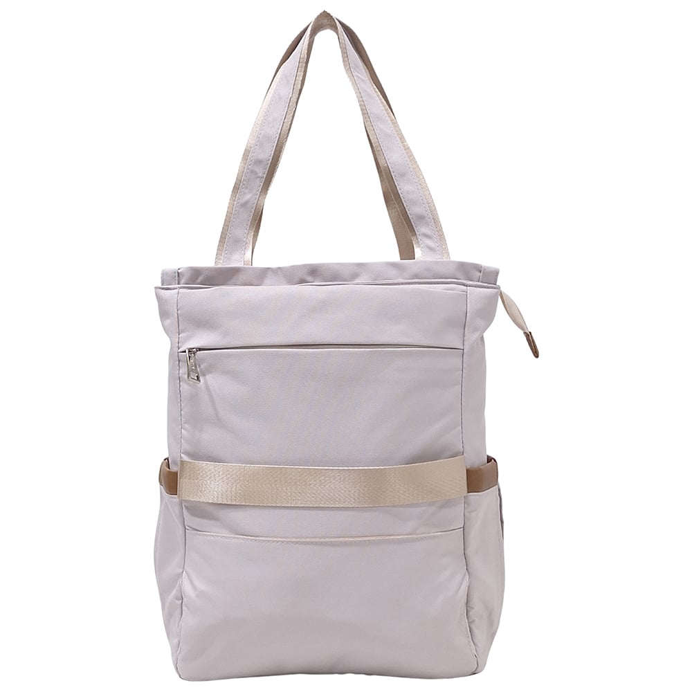 BOLSO MOCHILA VIAJERA MODELO RENATA - ARENA PASTEL - 5