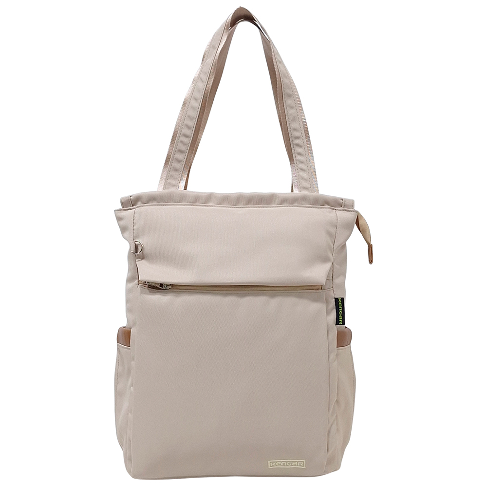 BOLSO MOCHILA VIAJERA MODELO RENATA - BEIGE - 2