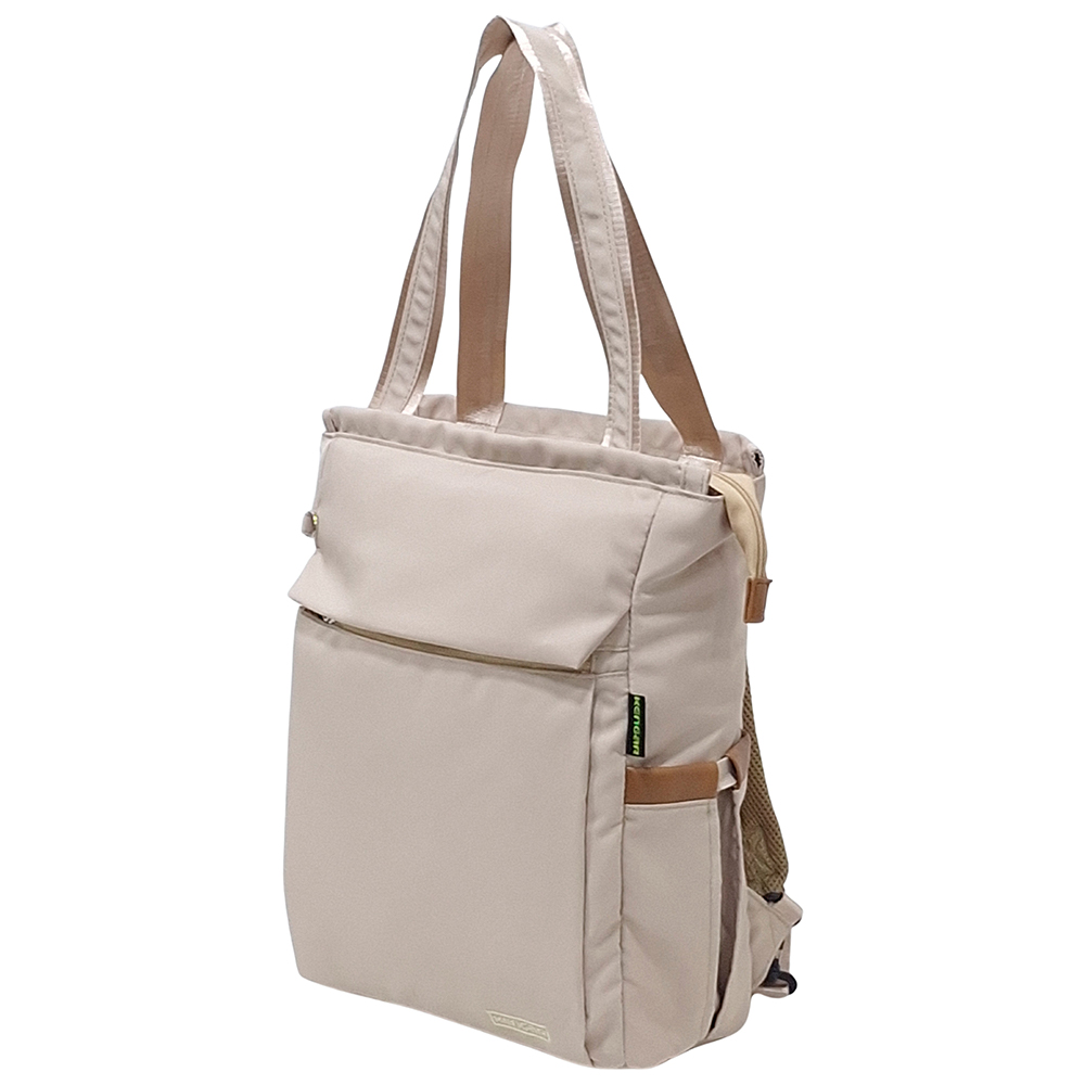 BOLSO MOCHILA VIAJERA MODELO RENATA - BEIGE - 3