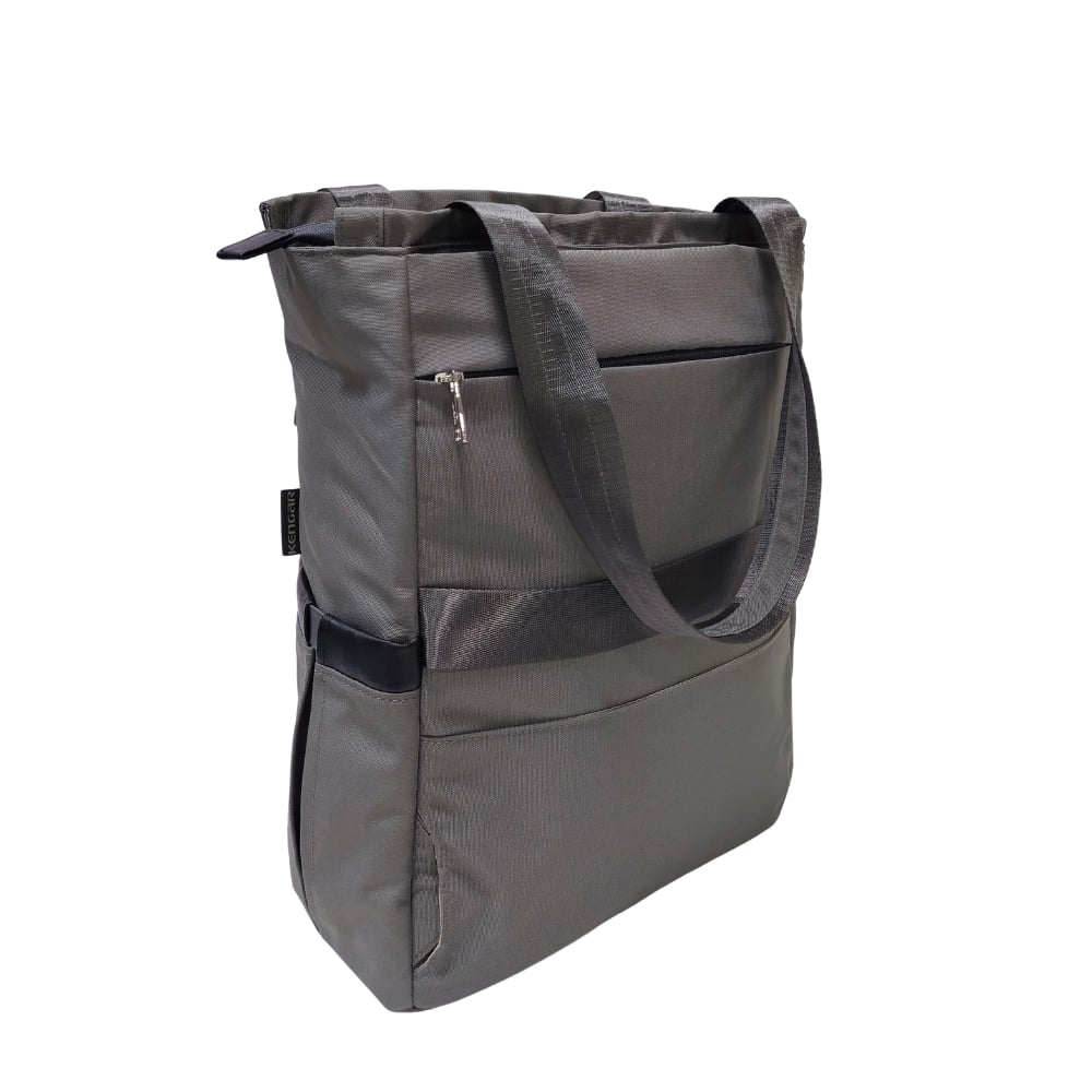 BOLSO MOCHILA VIAJERA MODELO RENATA - PLOMO - 5