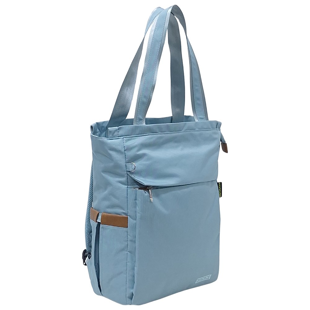 BOLSO MOCHILA VIAJERA MODELO RENATA - VERDE PASTEL - 3