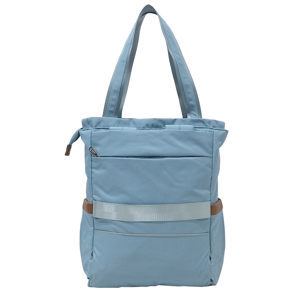 BOLSO MOCHILA VIAJERA MODELO RENATA - VERDE PASTEL - 5