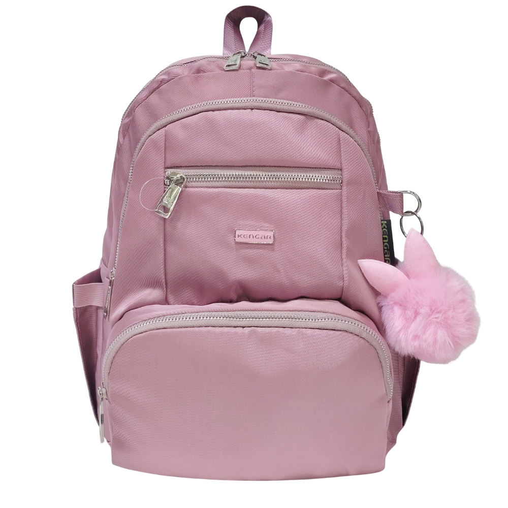 MOCHILA MODELO PRINT A4 KENGAR - PALO ROSA - 1
