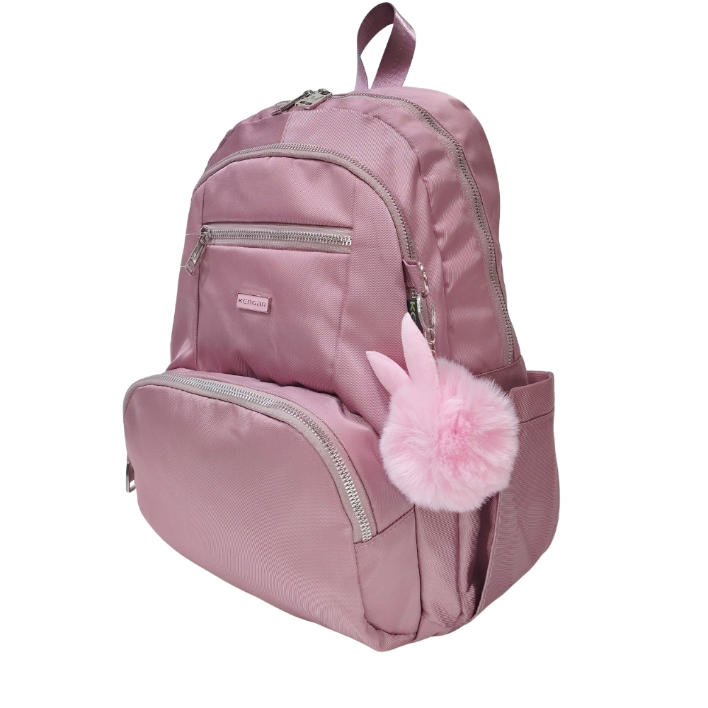 MOCHILA MODELO PRINT A4 KENGAR - PALO ROSA - 3