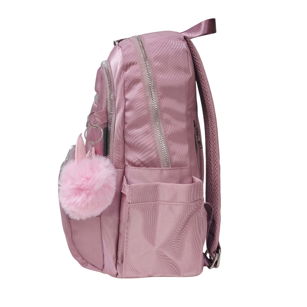 MOCHILA MODELO PRINT A4 KENGAR - PALO ROSA - 4
