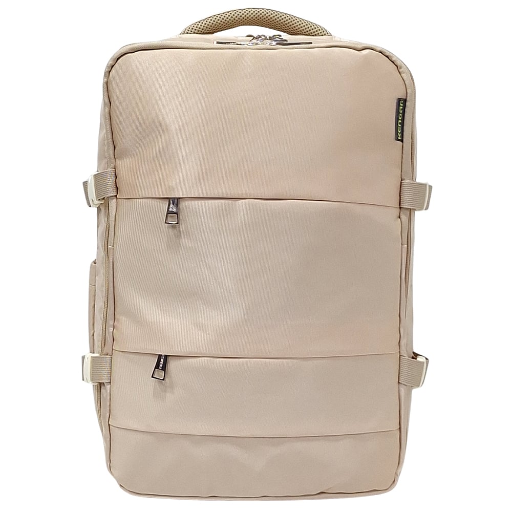 MOCHILA VIAJERA TRAVEL KENGAR - CREMA - 1