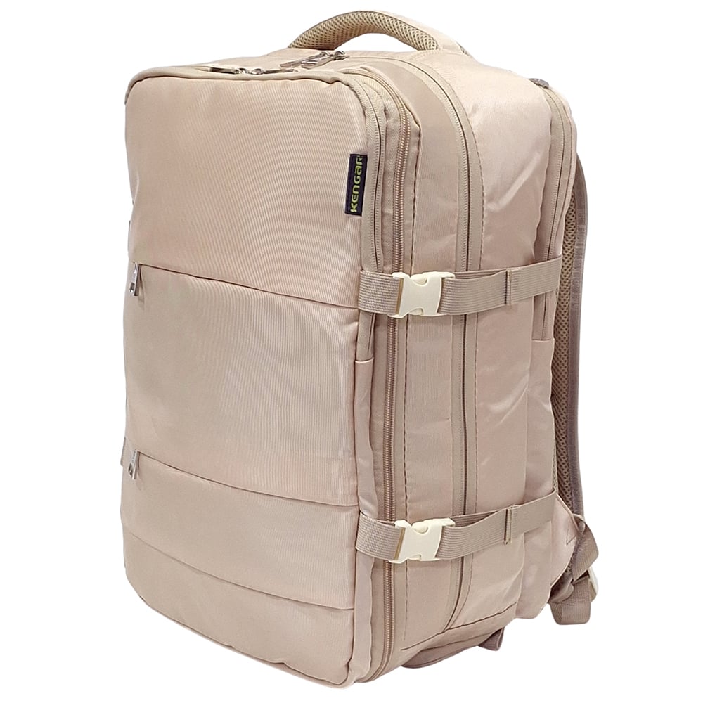 MOCHILA VIAJERA TRAVEL KENGAR - CREMA - 2