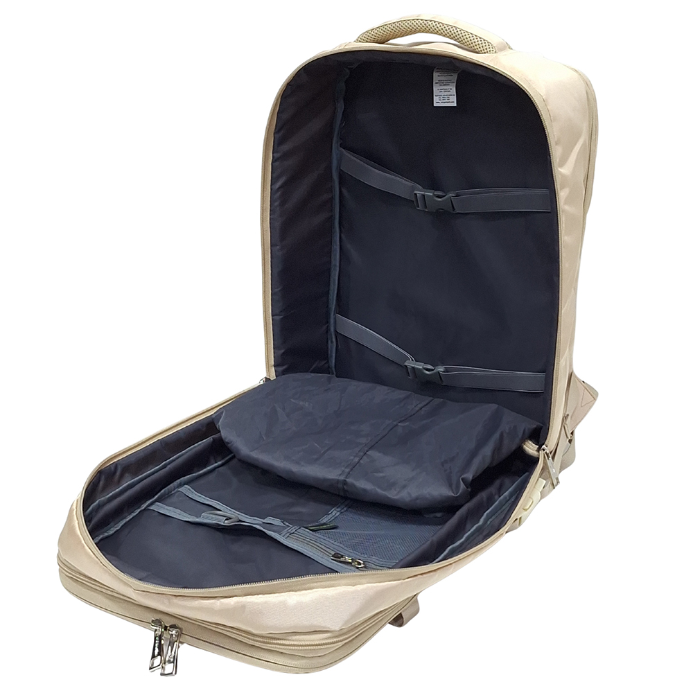 MOCHILA VIAJERA TRAVEL KENGAR - CREMA - 3