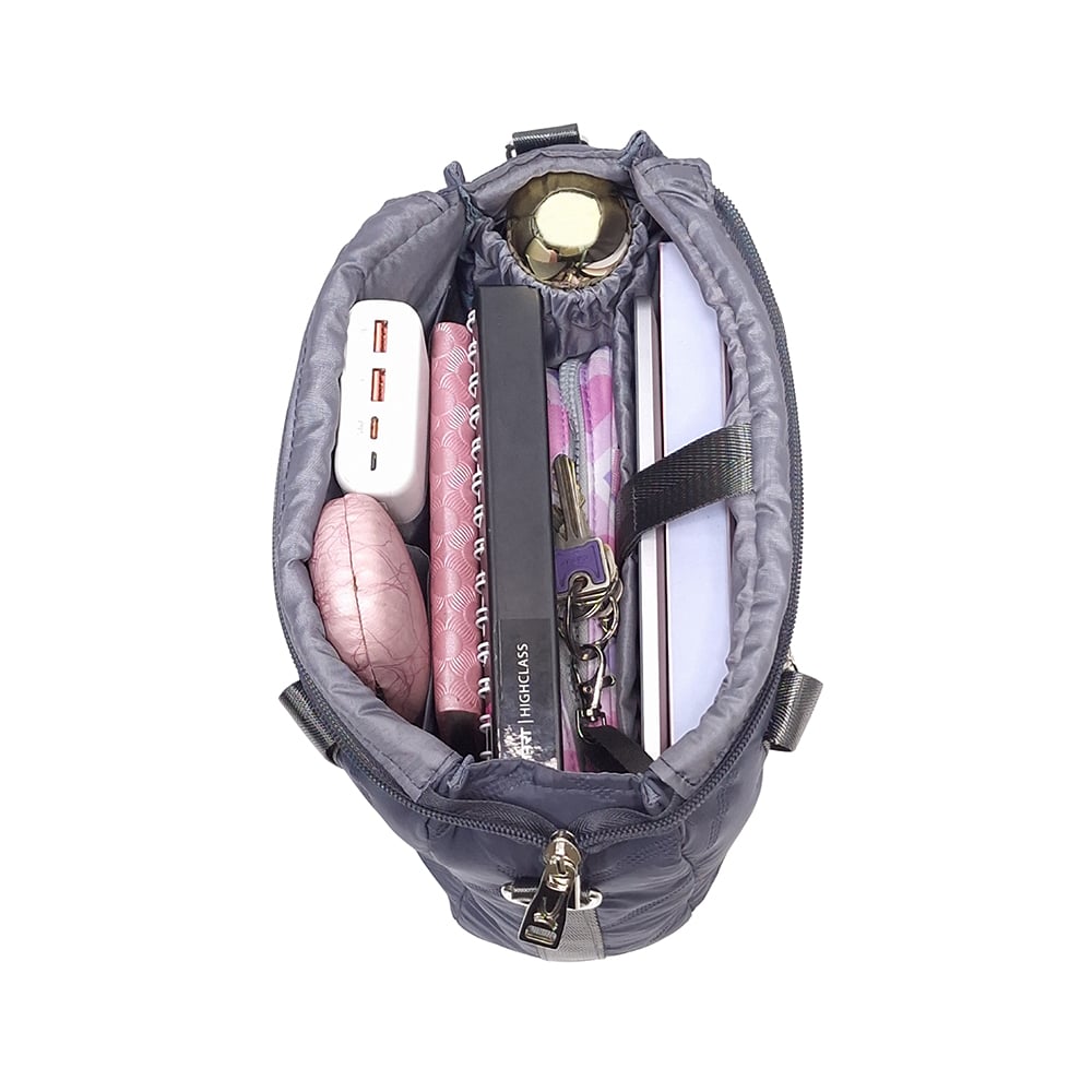 BOLSO PUFFER XS KENGAR - PLOMO - 5