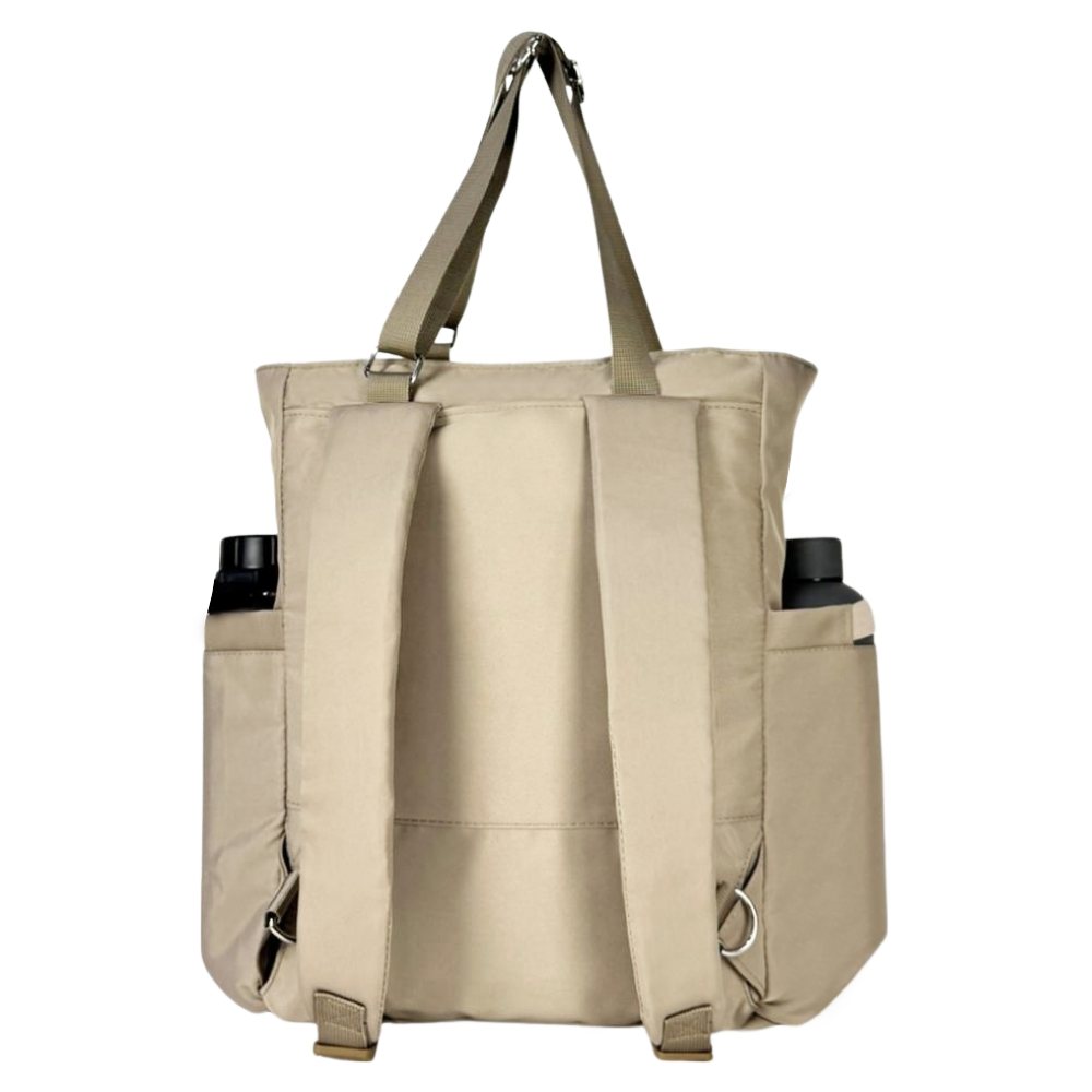 BOLSO MOCHILA MODELO DONATA - BEIGE - 5