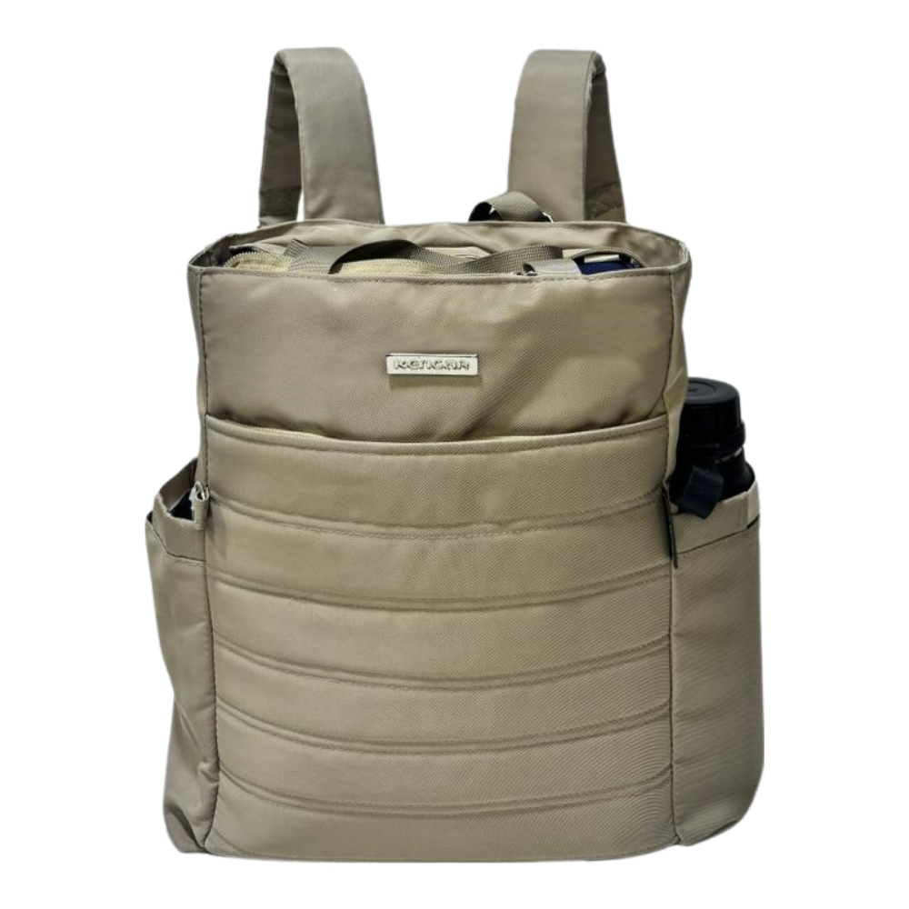 BOLSO MOCHILA MODELO DONATA - BEIGE - 6