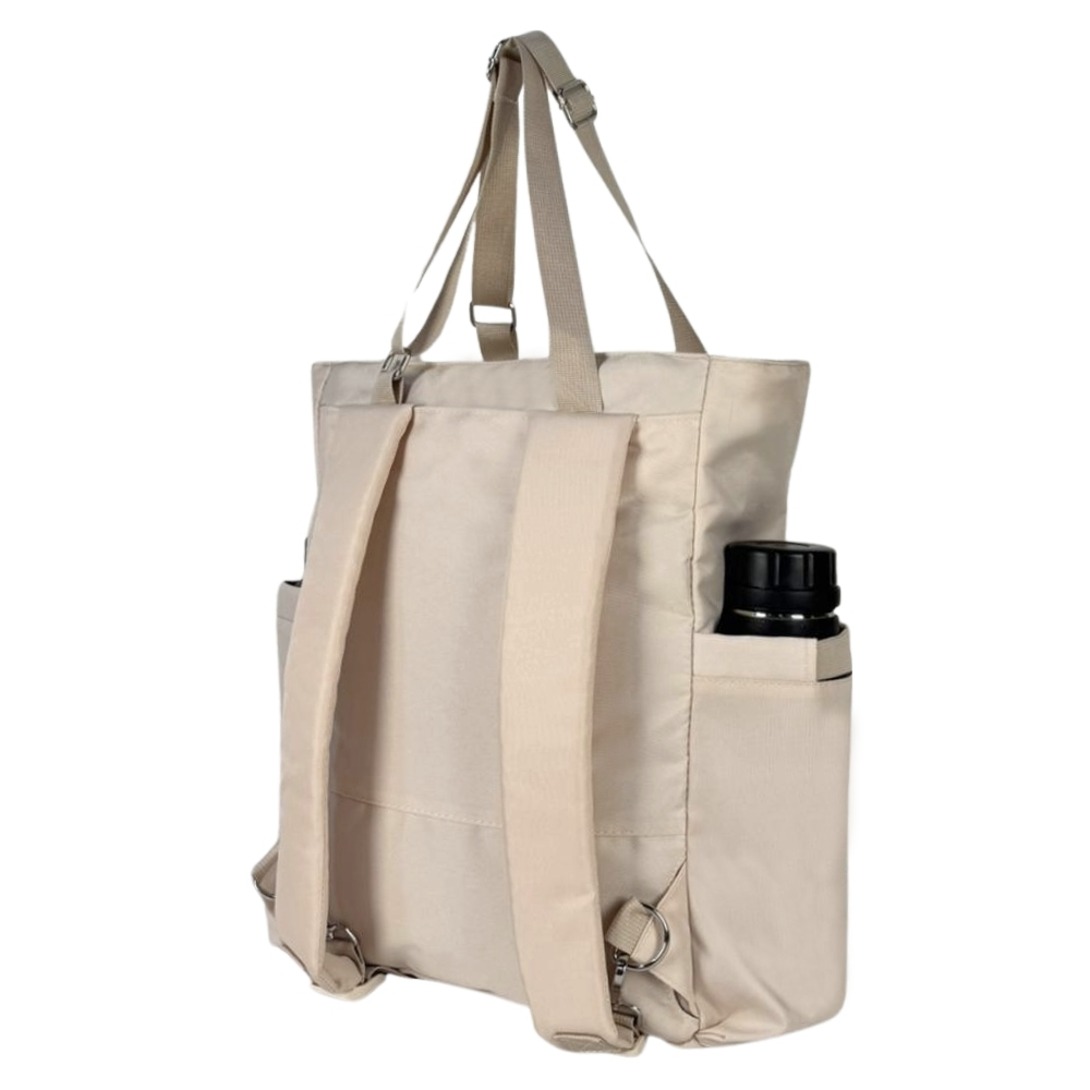 BOLSO MOCHILA MODELO DONATA - CREMA - 4