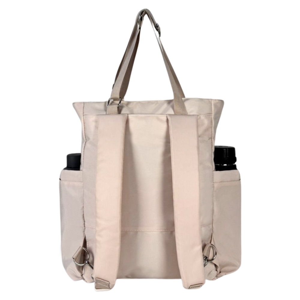 BOLSO MOCHILA MODELO DONATA - CREMA - 5