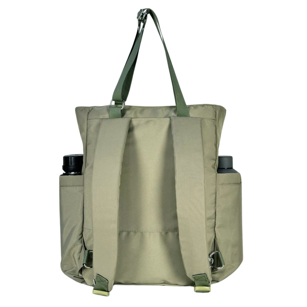BOLSO MOCHILA MODELO DONATA - VERDE OLIVO - 5
