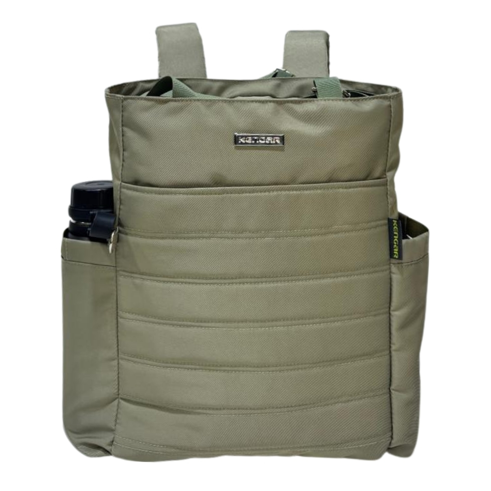 BOLSO MOCHILA MODELO DONATA - VERDE OLIVO - 6