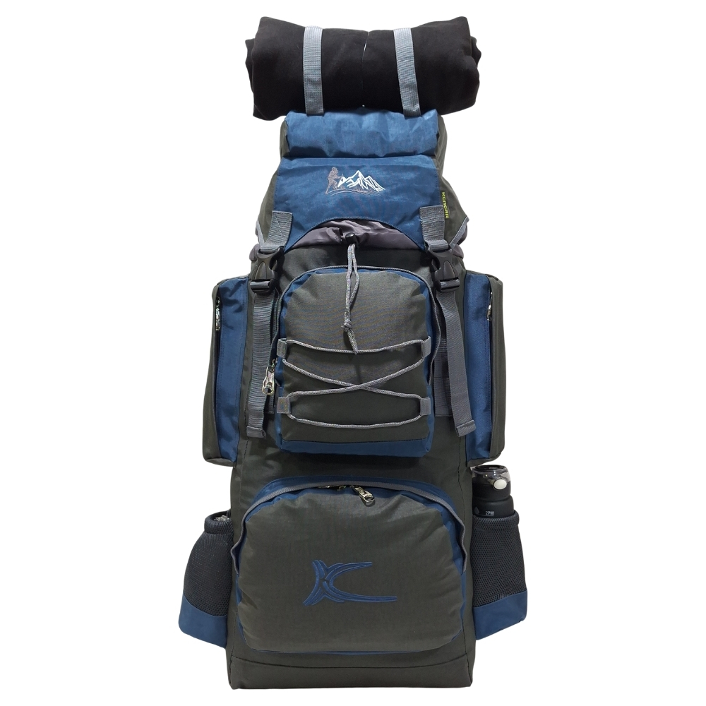 PROMOCIÓN MOCHILA DE CAMPING N3 KENGAR PLOMO-ACERO + BOLSO PUFFER XS JEAN - 2