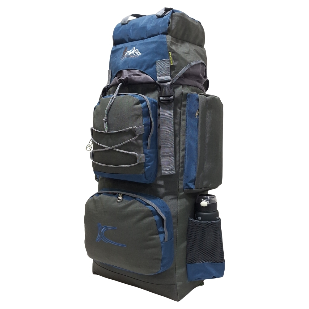 PROMOCIÓN MOCHILA DE CAMPING N3 KENGAR PLOMO-ACERO + BOLSO PUFFER XS JEAN - 3