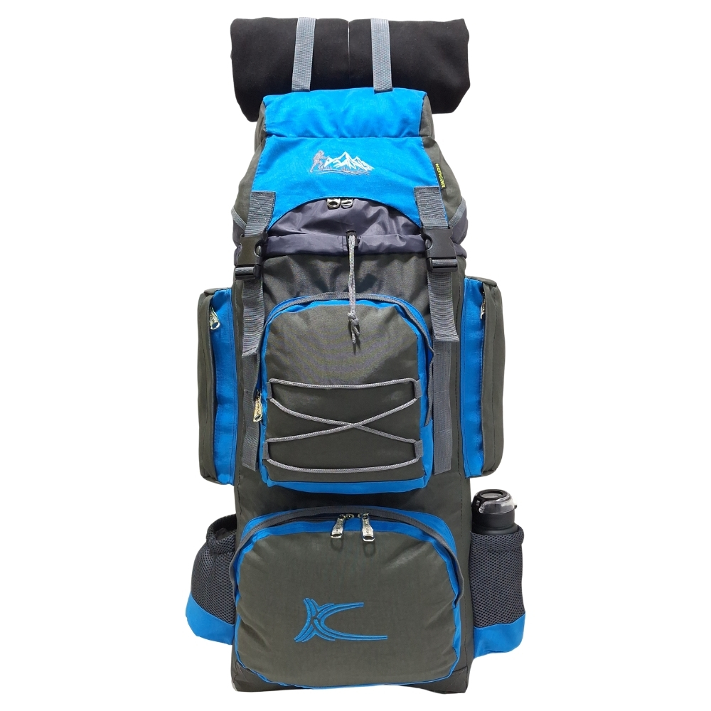 PROMOCIÓN MOCHILA DE CAMPING N3 KENGAR PLOMO-TURQUESA + BOLSO PUFFER XS JEAN - 2