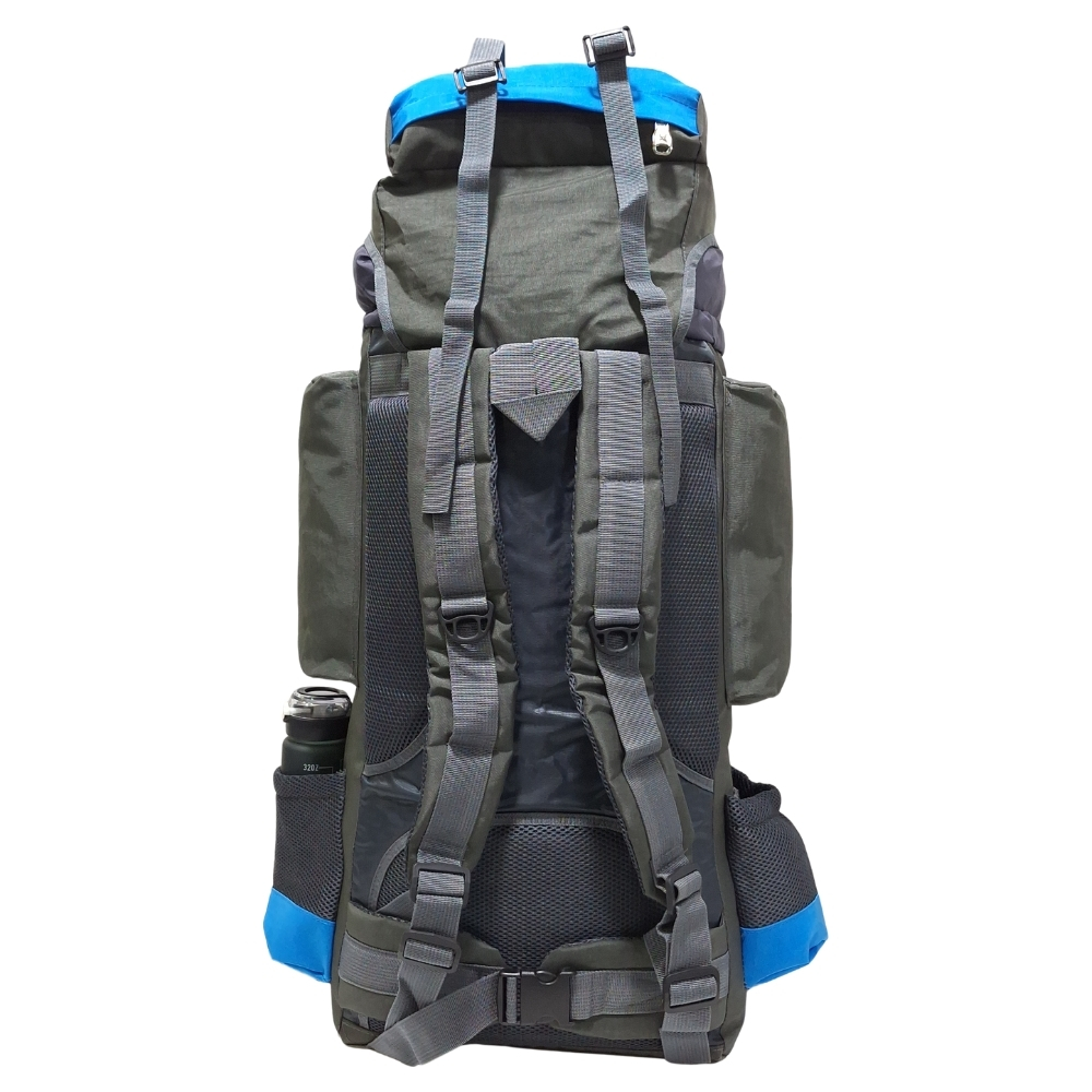 PROMOCIÓN MOCHILA DE CAMPING N3 KENGAR PLOMO-TURQUESA + BOLSO PUFFER XS JEAN - 4