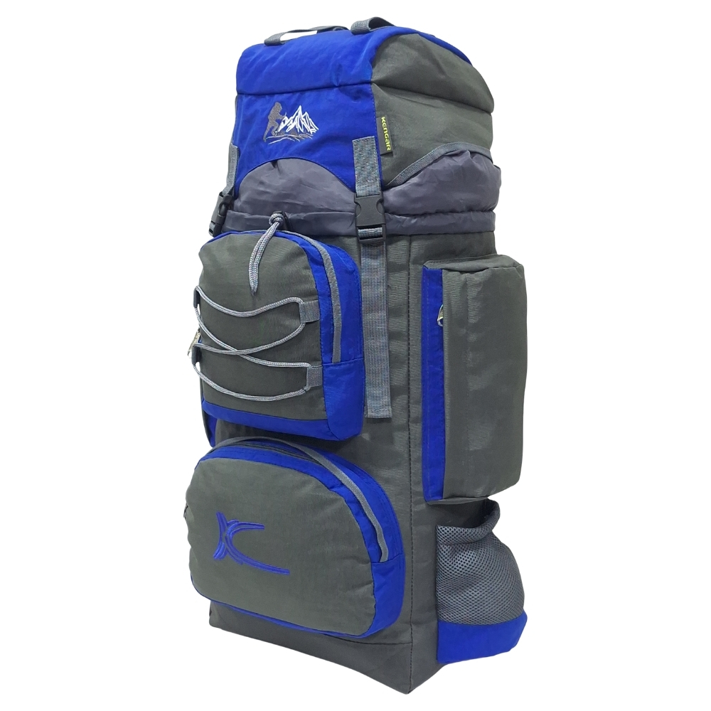 PROMOCIÓN MOCHILA DE CAMPING N3 KENGAR PLOMO-AZULINO + BOLSO PUFFER XS JEAN - 3