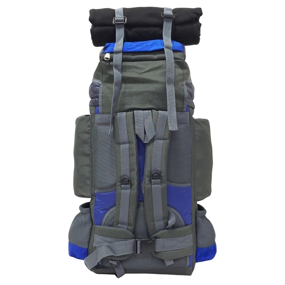 PROMOCIÓN MOCHILA DE CAMPING N3 KENGAR PLOMO-AZULINO + BOLSO PUFFER XS JEAN - 4
