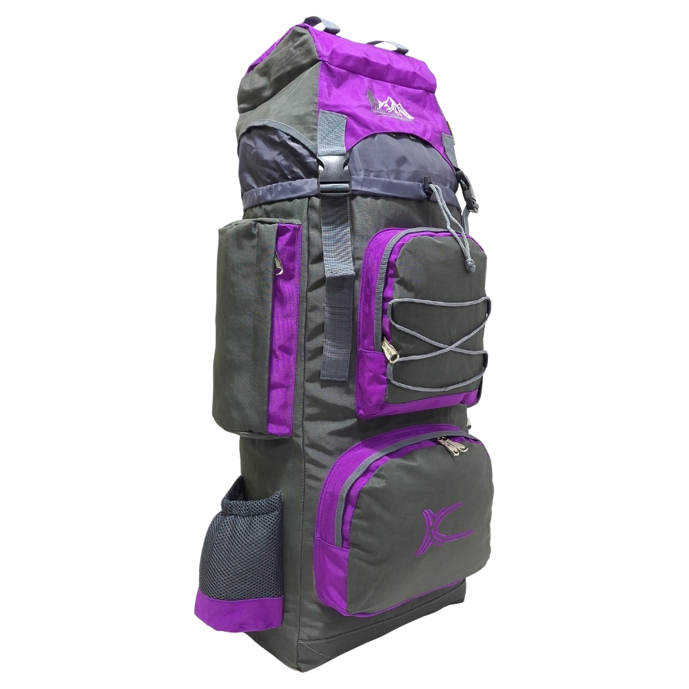 PROMOCIÓN MOCHILA DE CAMPING N3 KENGAR PLOMO-UVA + BOLSO PUFFER XS JEAN - 3