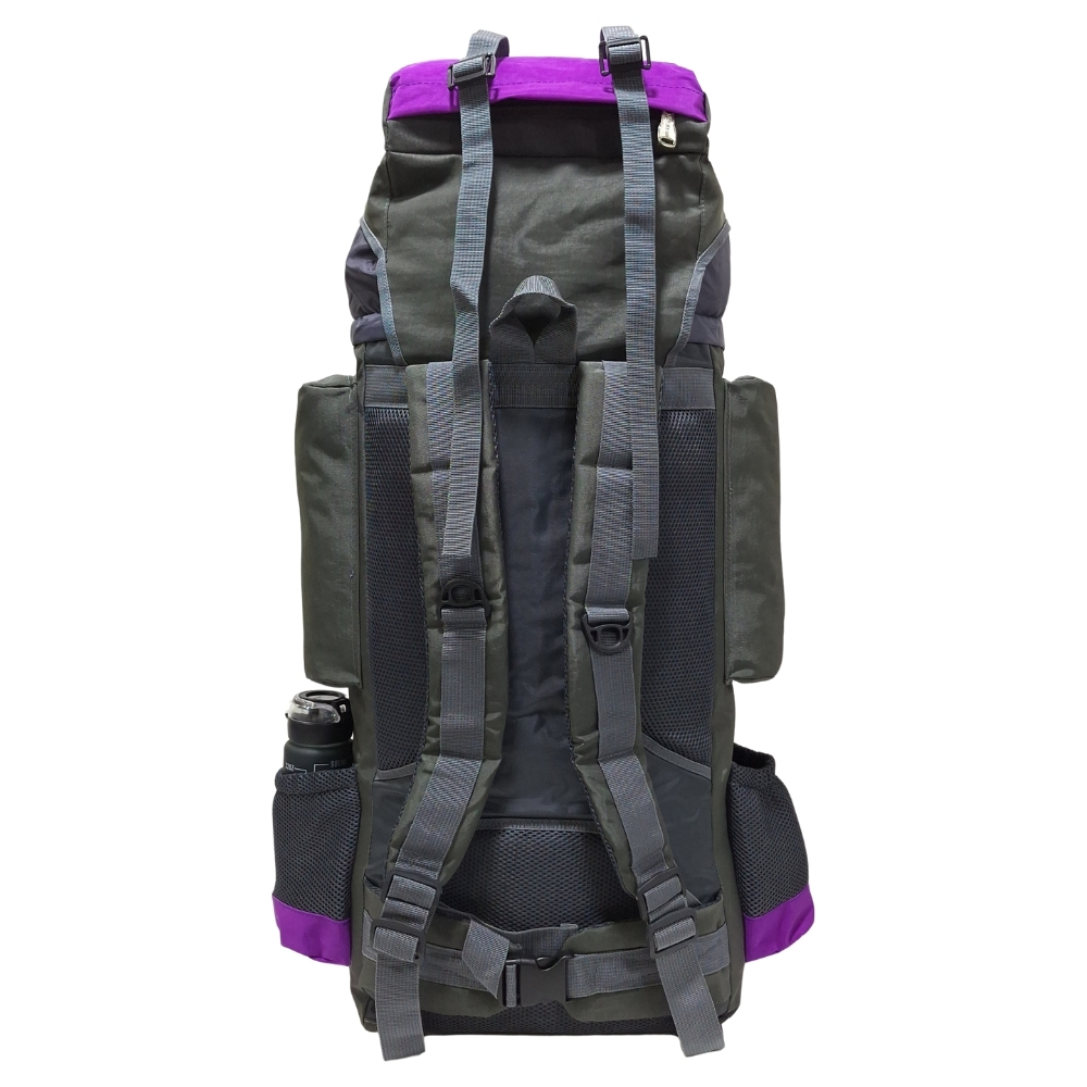 PROMOCIÓN MOCHILA DE CAMPING N3 KENGAR PLOMO-UVA + BOLSO PUFFER XS JEAN - 4