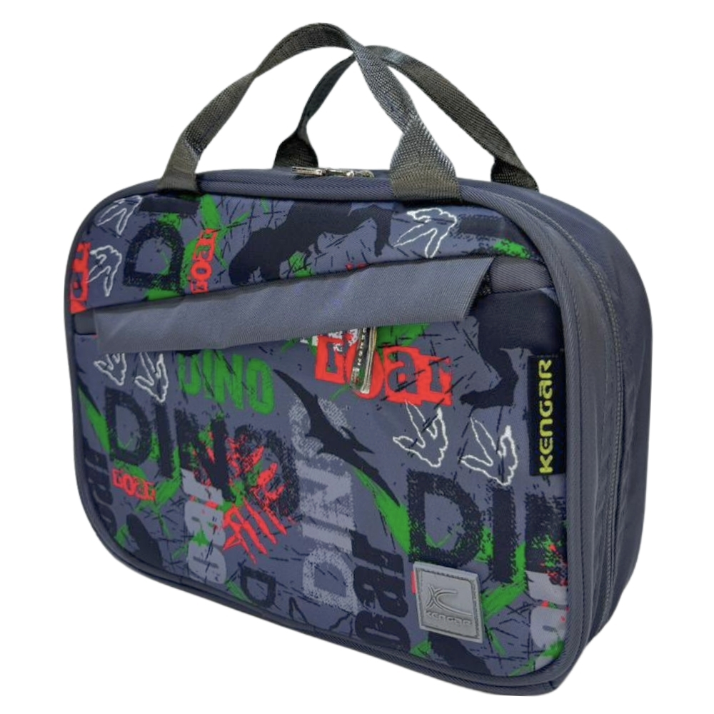 CARTUCHERA ORGANIZADORA XL KENGAR PLOMO DISEÑO 1 - 4