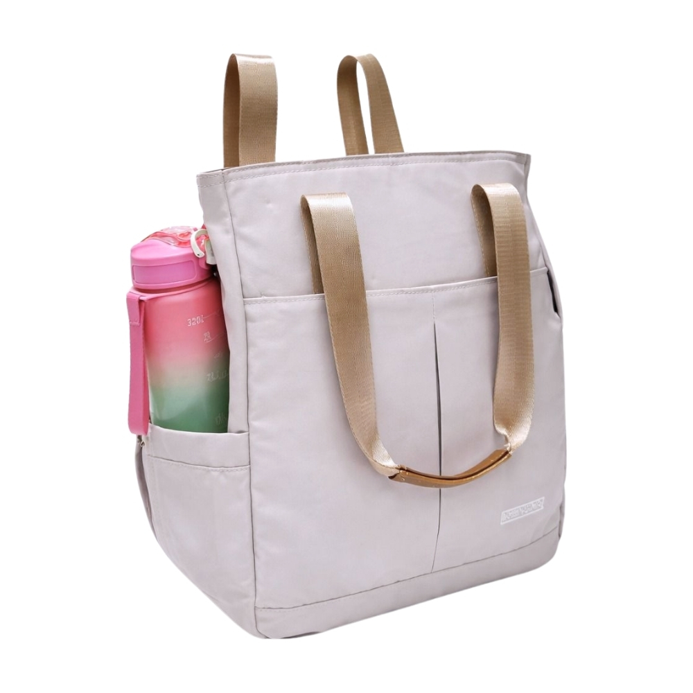 BOLSO MOCHILA MODELO LYA - ARENA PASTEL - 3