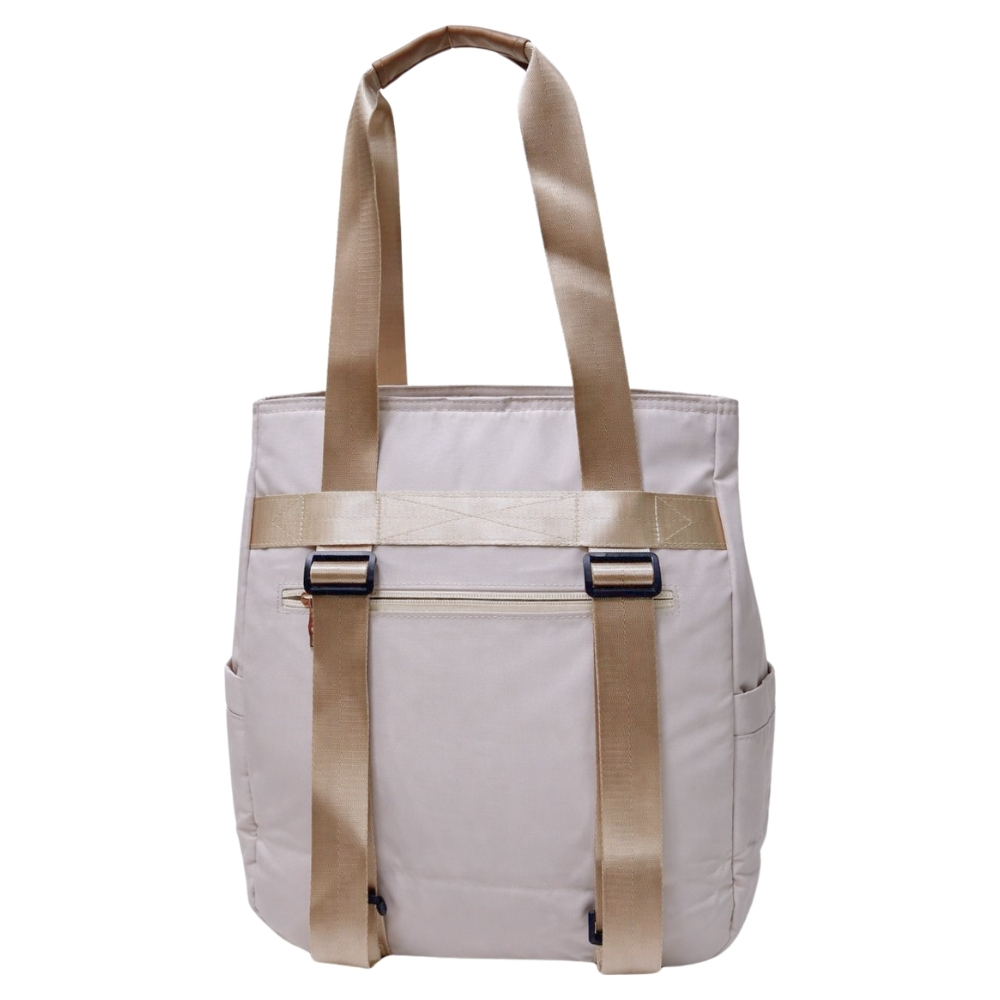 BOLSO MOCHILA MODELO LYA - ARENA PASTEL - 4