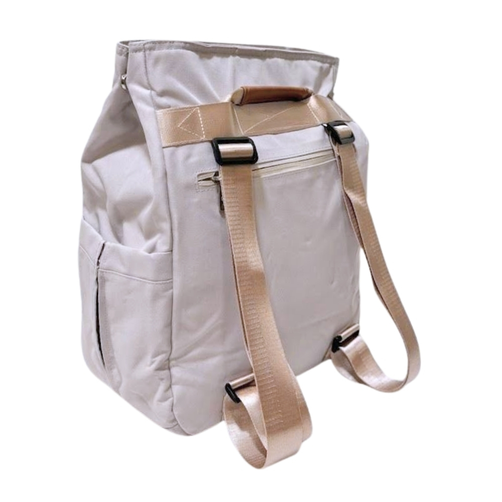 BOLSO MOCHILA MODELO LYA - ARENA PASTEL - 5