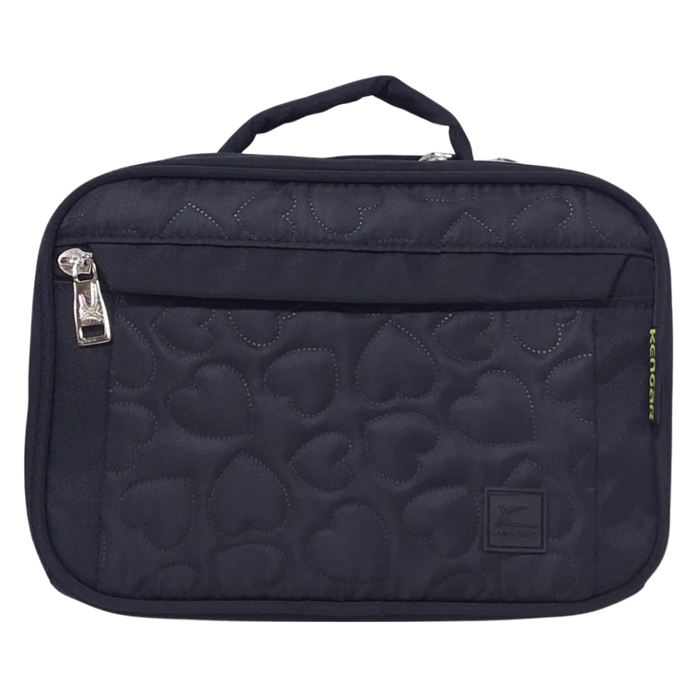 CARTUCHERA ORGANIZADORA PENCIL KENGAR - NEGRO CORAZÓN - 2