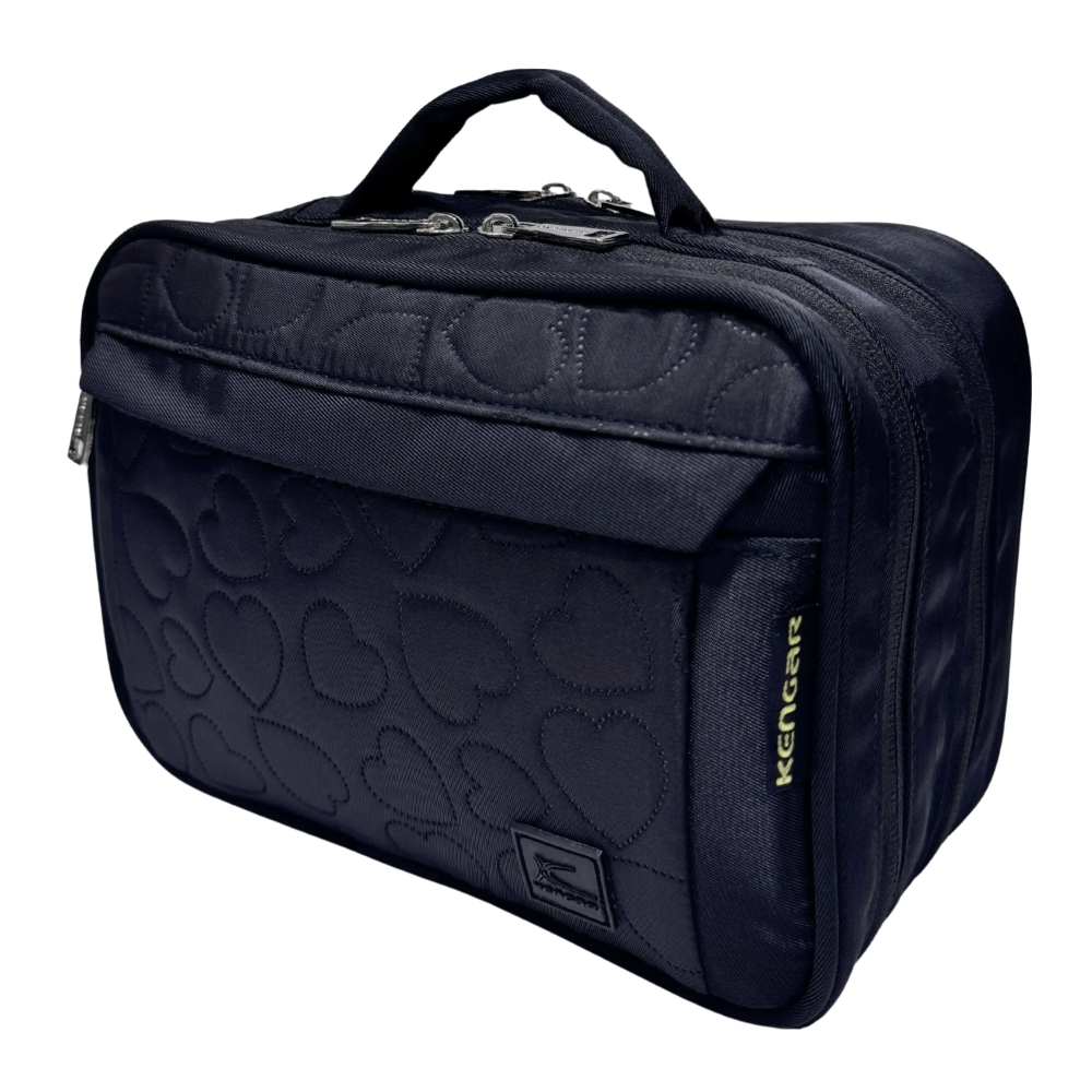 CARTUCHERA ORGANIZADORA PENCIL KENGAR - NEGRO CORAZÓN - 5