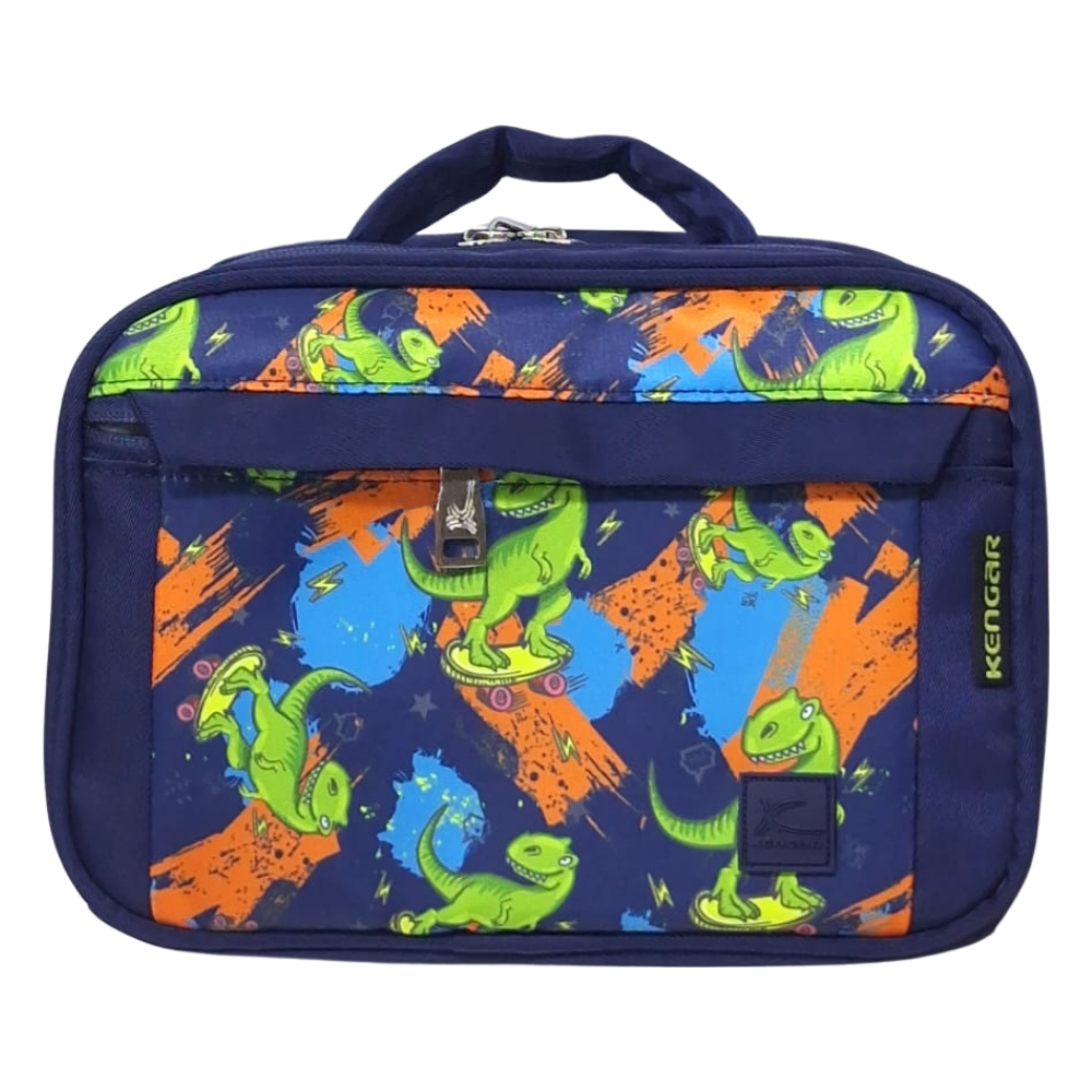 CARTUCHERA ORGANIZADORA PENCIL KENGAR - AZUL ESTAMPADO 2 - 2