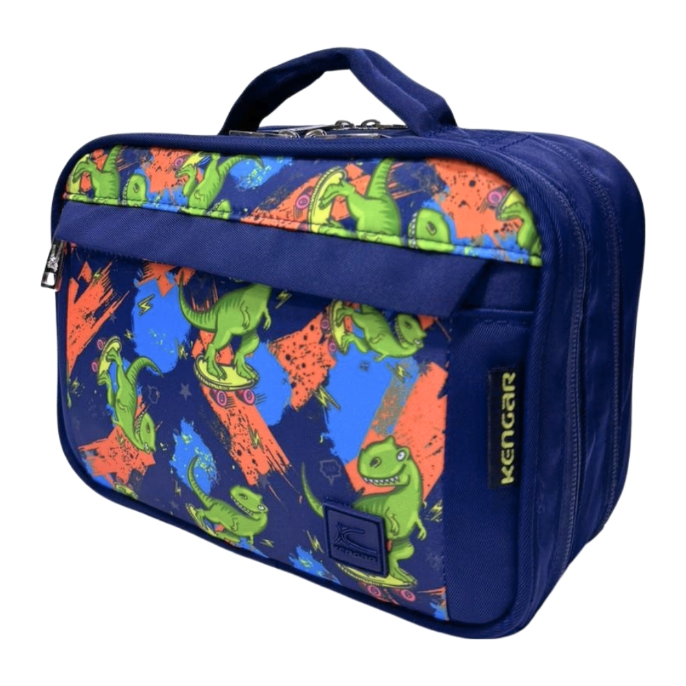 CARTUCHERA ORGANIZADORA PENCIL KENGAR - AZUL ESTAMPADO 2 - 5