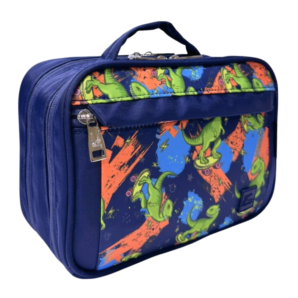 CARTUCHERA ORGANIZADORA PENCIL KENGAR - AZUL ESTAMPADO 2 - 6