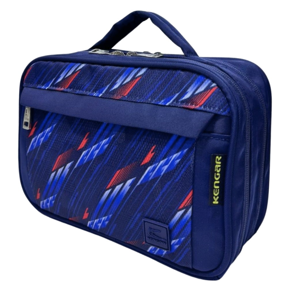 CARTUCHERA ORGANIZADORA PENCIL KENGAR - AZUL ESTAMPADO 1 - 5