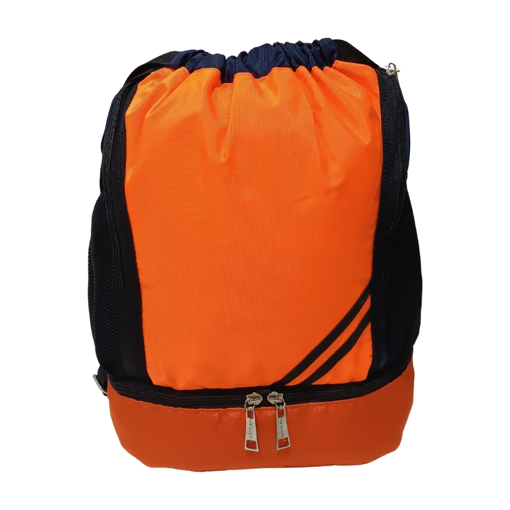 MOCHILA DEPORTIVA A KENGAR - NARANJA CON AZUL - 1