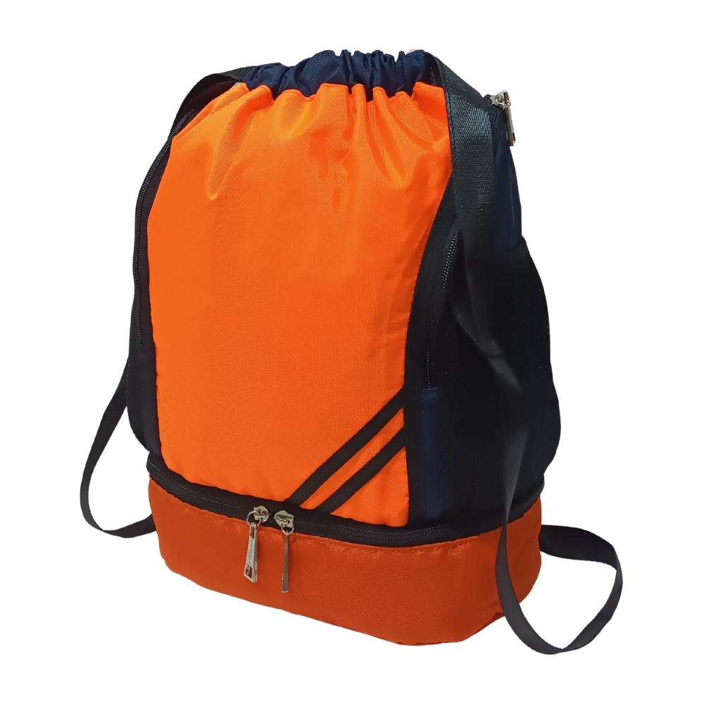 MOCHILA DEPORTIVA A KENGAR - NARANJA CON AZUL - 2