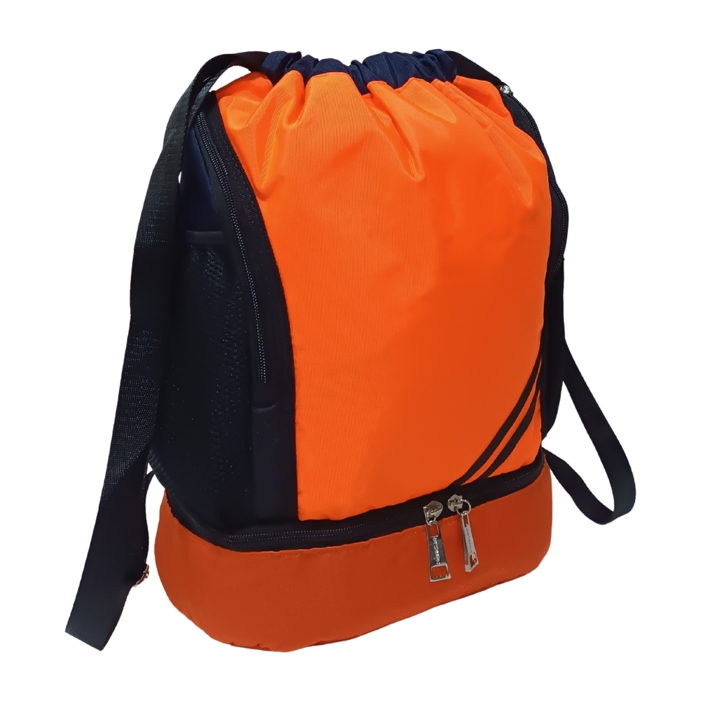 MOCHILA DEPORTIVA A KENGAR - NARANJA CON AZUL - 3