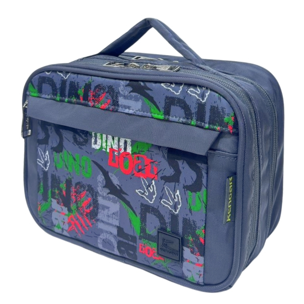 CARTUCHERA ORGANIZADORA PENCIL KENGAR - PLOMO ESTAMPADO 1 - 5