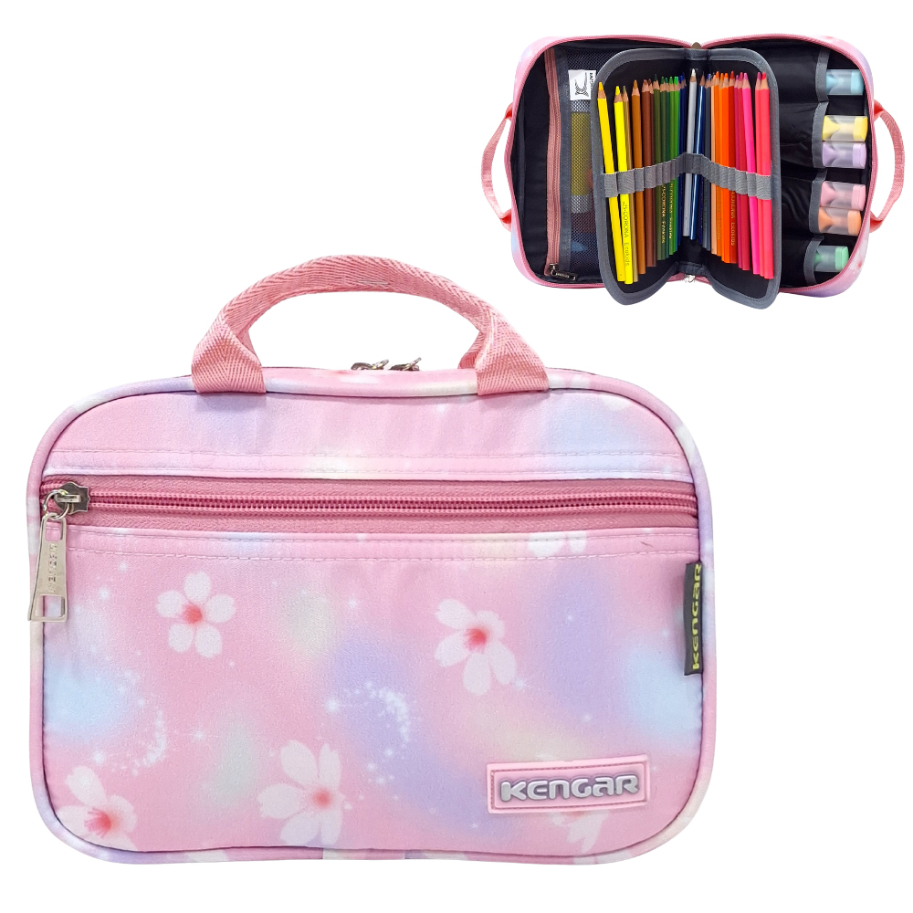 CARTUCHERA ORGANIZADORA POWER - ROSA DISEÑO 4 - 1
