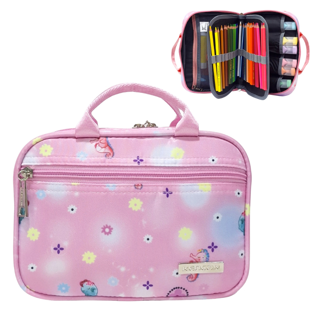 CARTUCHERA ORGANIZADORA POWER - ROSA DISEÑO 1 - 1
