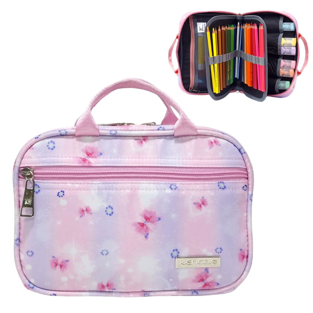 CARTUCHERA ORGANIZADORA POWER - ROSA DISEÑO 2 - 1