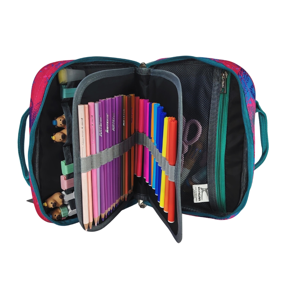 CARTUCHERA ORGANIZADORA POWER - ESTAMPADO MUJER 1 - 3